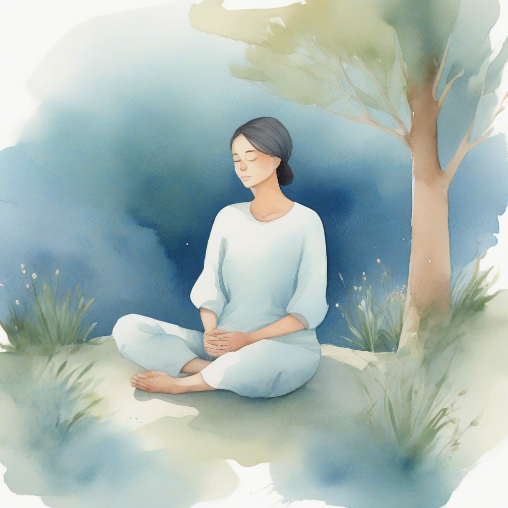 Trong không gian yên tĩnh, hãy dành một phút để trở về với hơi thở của mình